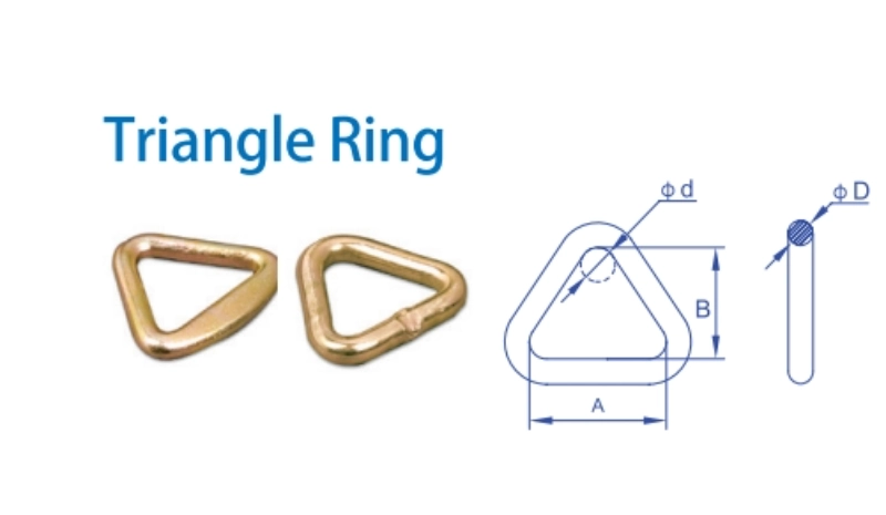 Ratchet Tie-Down Strap with Triangle Ring Ratchet Tie-Down Strap with Triangle Ring