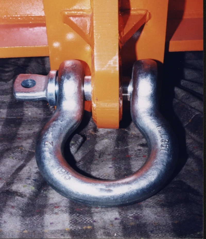 When the rigging is used in conjunction with a crossbeam When the rigging is used in conjunction with a crossbeam